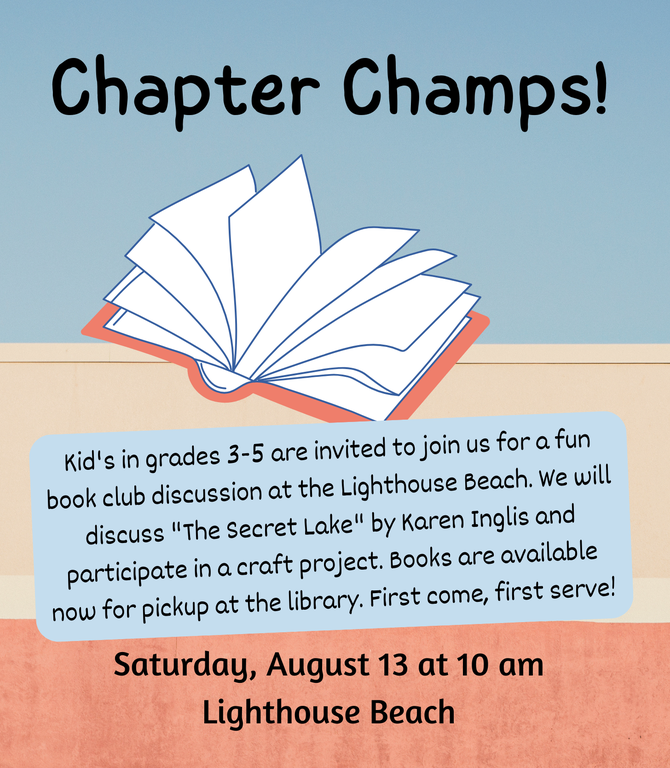 Chapter Champs book club for kids grades 3 to 5